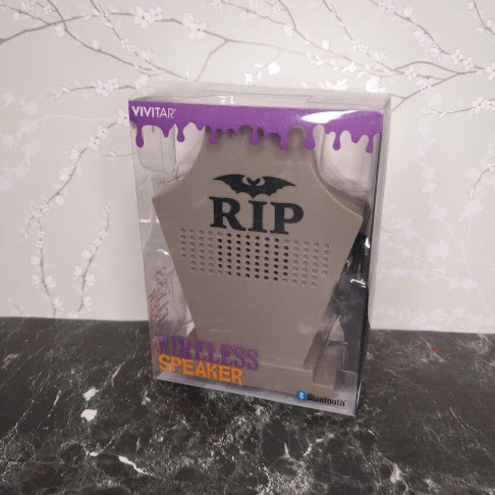 Target Bullseye Graveyard Headstone RIP Wireless Bluetooth Speaker